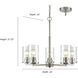 Verlana 5 Light 24 inch Modern Gold Chandelier Ceiling Light